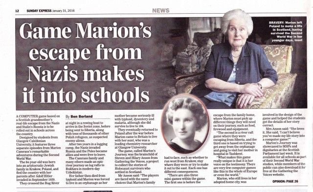 Sunday Express - 31st Jan 2016