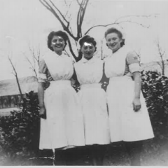 Alice in her nurse's uniform