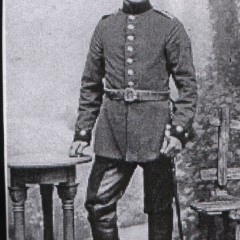 George's father in East Prussian hussar's uniform