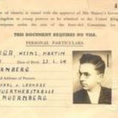 Henry's landing card, 4th May 1939