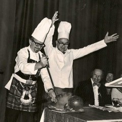 Burns night 1976 at Carmichael Hall
