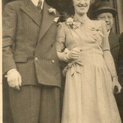 Henry and Ingrid's wedding day, 27th December 1944