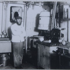 Ike's father supervising kashrut on the a ship to South America