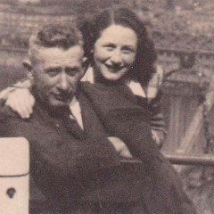 Judith aged 18 with her father in Budapest