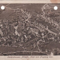 Aerial picture of Leutershausen 1920 circa