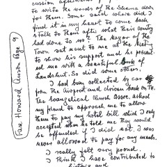 Martin Anson HANDWRITTEN NOTES