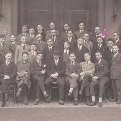 Martin Ansbacher with staff at a wholesaler in Frankfurt 1928