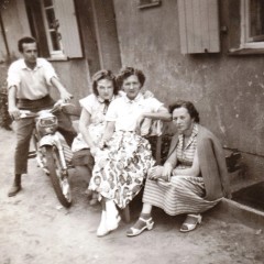 Brigitte (bottom right) in Valka camp 1959