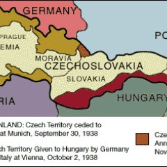 Sudetenland and other territories lost to Czechoslovakia in 1938