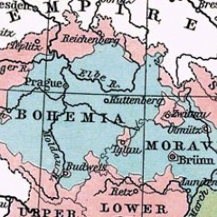 map of Sudetenland (pink)