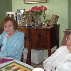 Susan at family meal