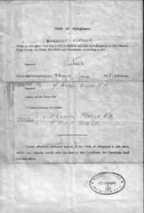 Bob's Oath of Allegiance.