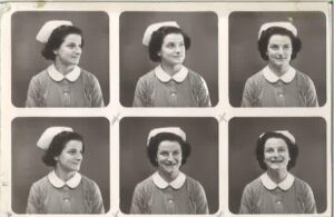 Renate as a nurse, City Hospital, Edinburgh