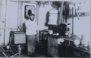 Ike's father supervising kashrut on the a ship to South America
