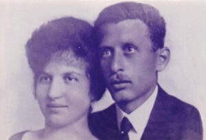 Judith's mother and father at their wedding in 1920