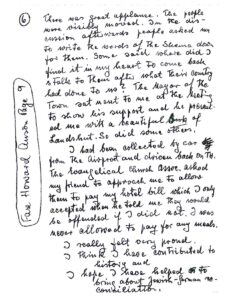 Martin Anson HANDWRITTEN NOTES