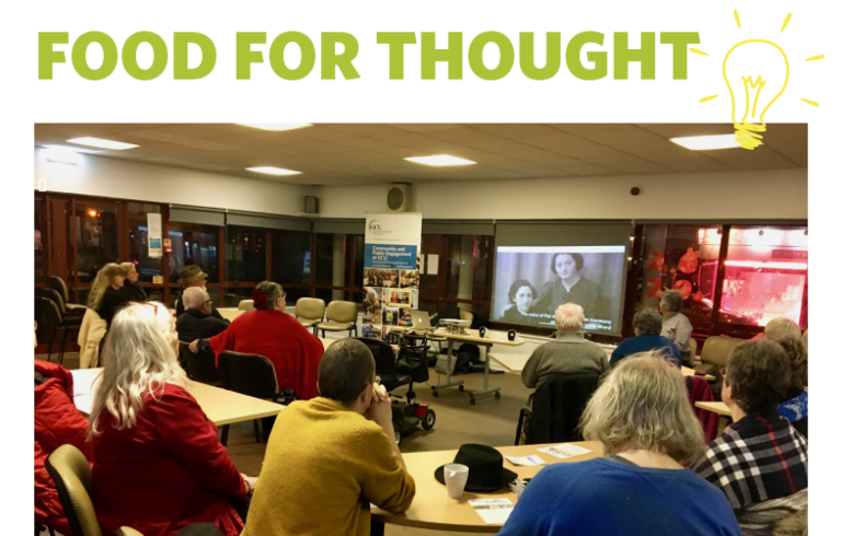 Dr Angela Shapiro presents to the Queens Cross Housing Association